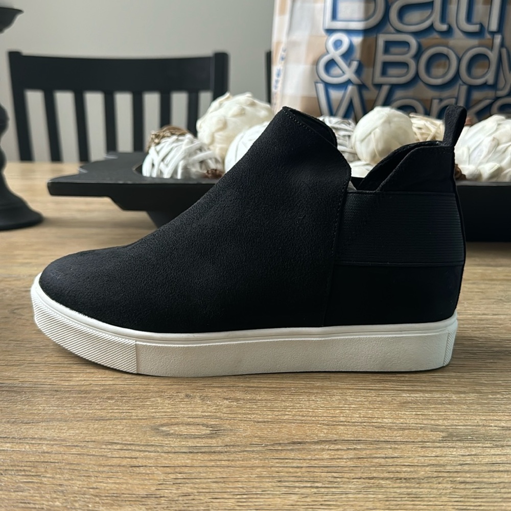 NWT Slide On Wedge Sneakers